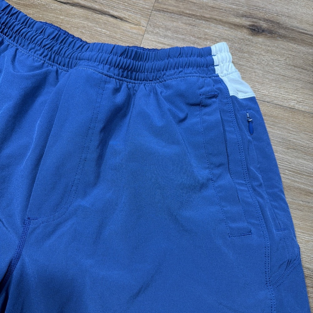 Birddogs Mens LARGE Classic 7" Blue Lined Shorts Drawstring Boom Boomstick White - Picture 3 of 7